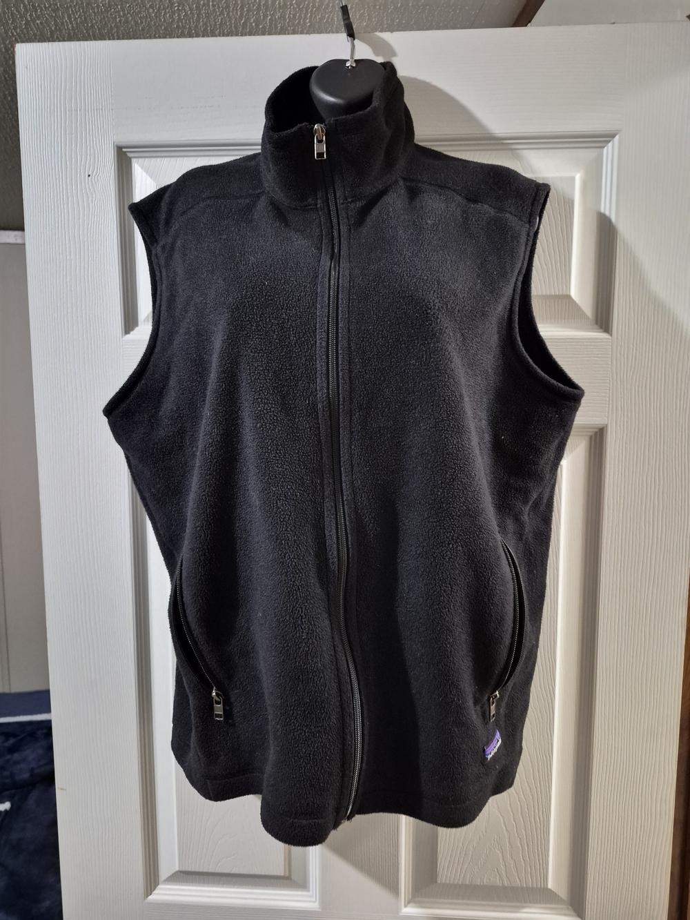 Patagonia Black Full-Zip Fleece Vest